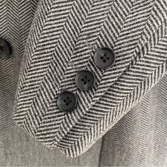 Black Tape Double Breasted Herringbone Blazer Jacket New Size 1X - Picture 5 of 13